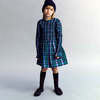 KIDS The New Society Lidia Dress - Navy Blue Checks - Thumbnail 4
