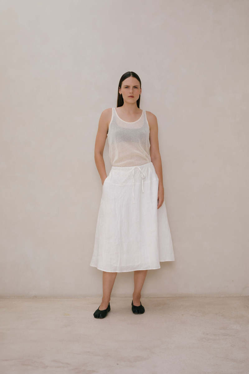 at Dawn. Sample Mid Length Skirt