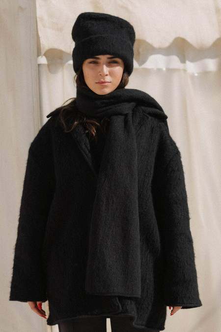 ジャケット・アウター cecilie telle high neck poncho Cecilie Telle High Neck Lambswool Poncho - Cocoa | Garmentory