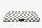 Lay Lo Dog Bed or Bed Cover - Gray Checker - Thumbnail 6