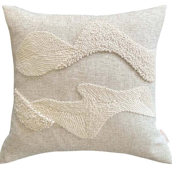Cotton Tree Punch Needle Pillow Landscapes Pattern No 1 - Pillow
