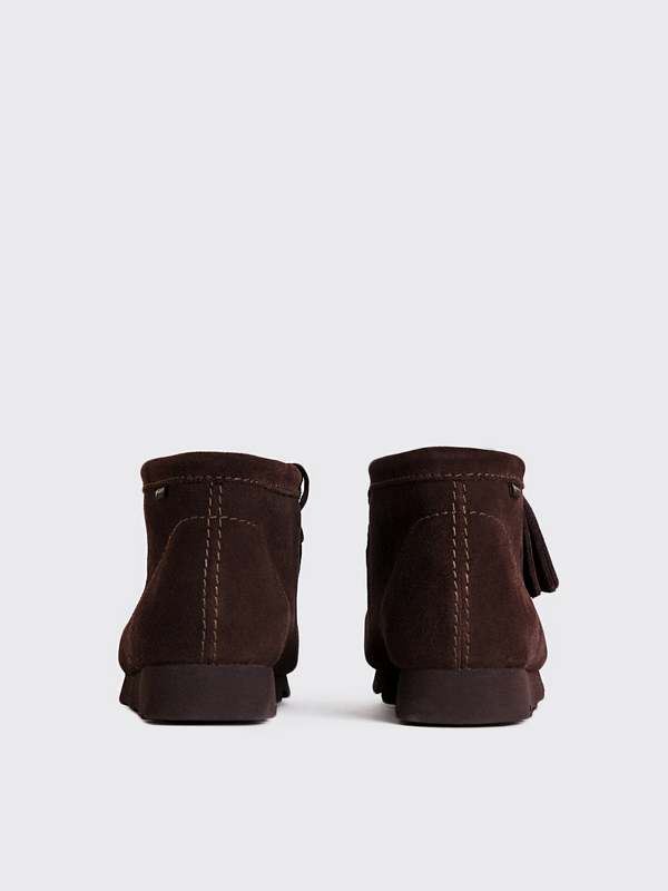Clarks Wallabee Boot GTX - Dark Brown Suede | Garmentory