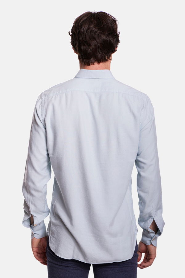 Boglioli French Collar Shirt - Powder Blue