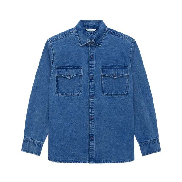 3Sixteen USN Overshirt Stonewashed Indigo Canvas