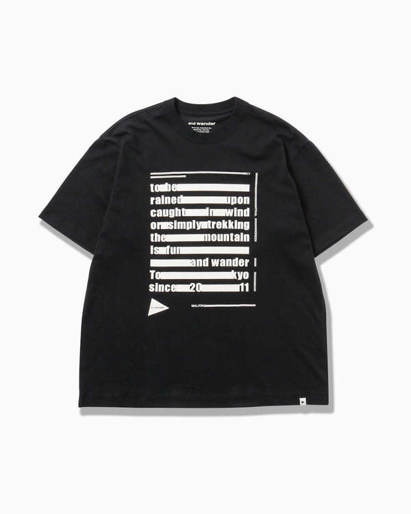 and wander Typography Printed Short-Sleeve Shirt