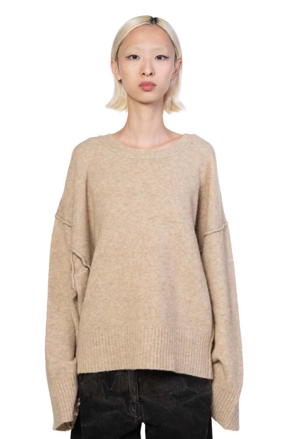 Isabel Benenato Yak Boxy Sweater