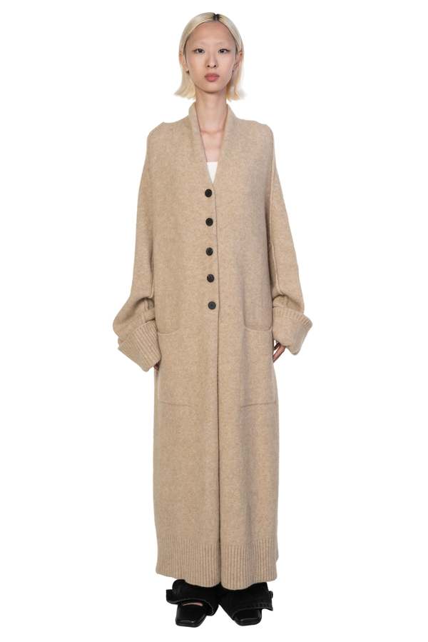 Isabel Benenato Yak Long Knit Coat Isabel Benenato Yak Long Knit Coat