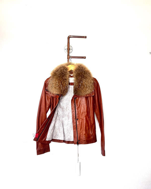 SOIA & KYO Beatrix Leather Jacket - Brown