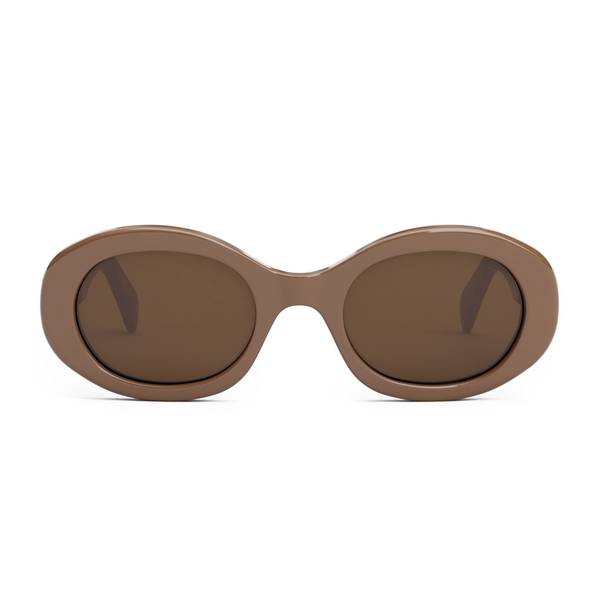 Celine Cl40194u Triomphe 45e Sunglasses - Brown