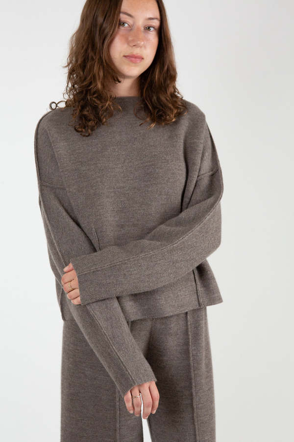 Lauren Manoogian Double Knit Boatneck Pullover | Garmentory