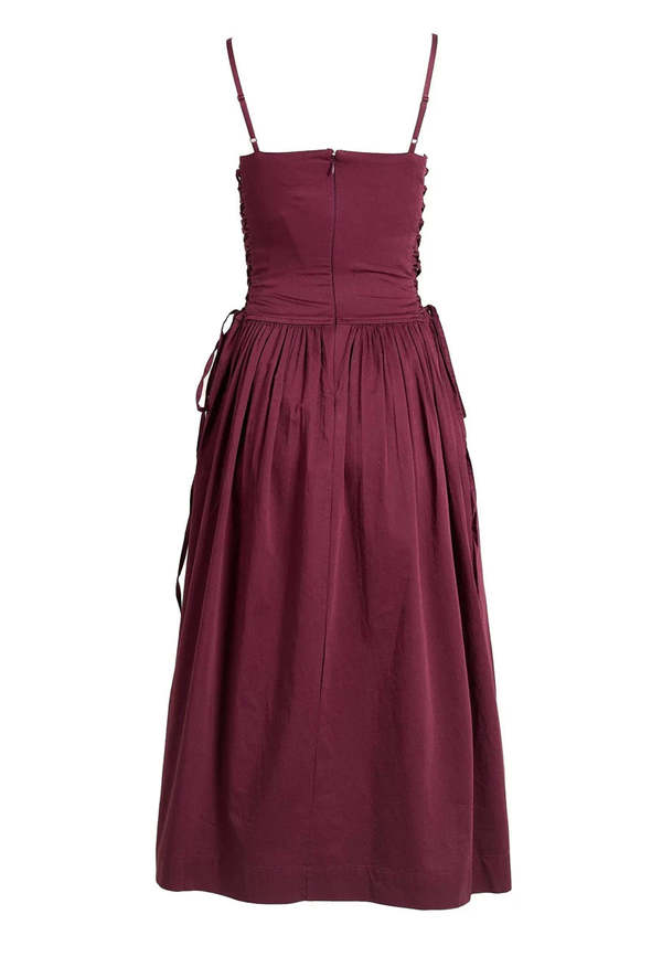 DAMSON MADDER Angelina Cotton Satin Dress | Garmentory