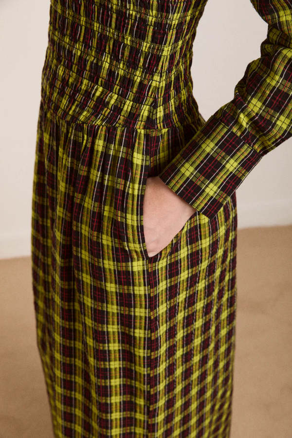 damson madder long sleeve dress Damson Madder Raphaela Long-Sleeve Mini Dress