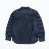 DUBBLEWARE Vintage B.D. Shirt - Denim Stripe Indigo - Thumbnail 4