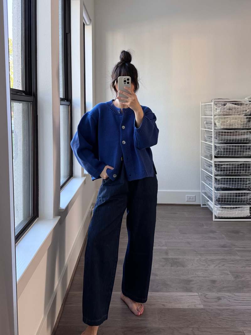 Nikki Chasin Shiloh Cotton Cardigan - Lapis