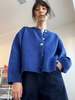 Nikki Chasin Shiloh Cotton Cardigan - Lapis - Thumbnail 5