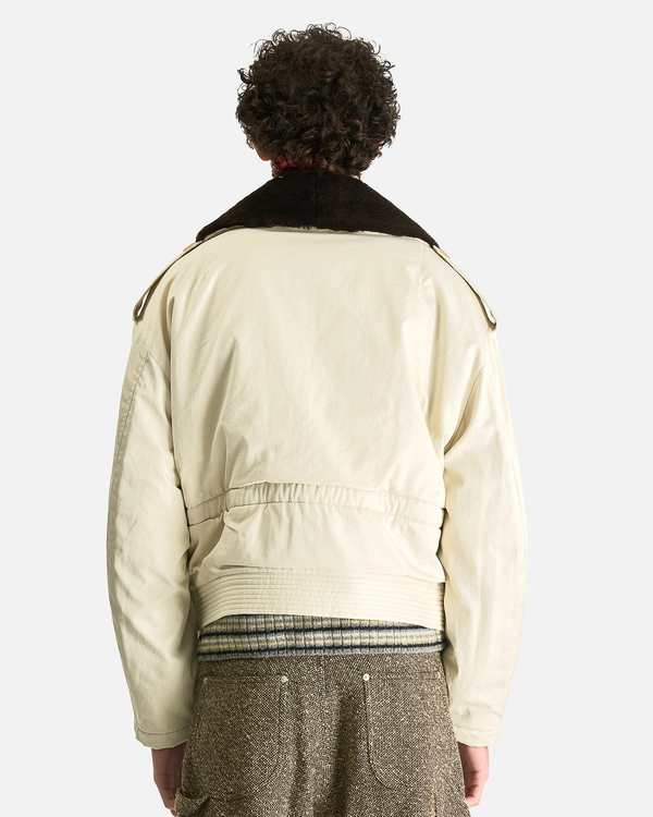 Auralee Washed Finx Cotton Gabardine Flight Blouson | Garmentory