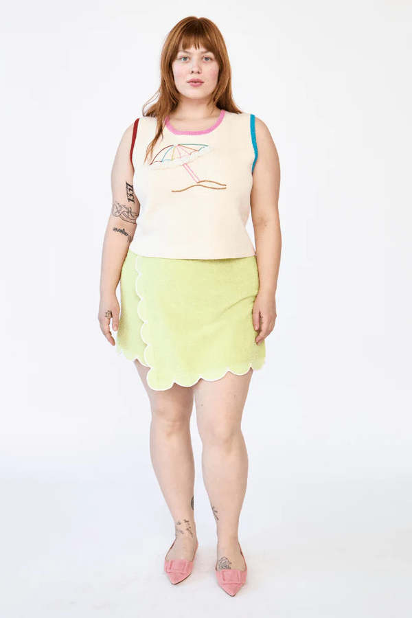 Rachel Antonoff Umbrella Shell Sweater - Ivory Rachel Antonoff Umbrella Shell Sweater - Ivory