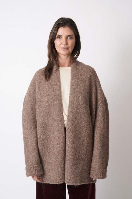 【Lサイズ】Needles Mohair Cardigan dark brown MOHAIR CARDIGAN 