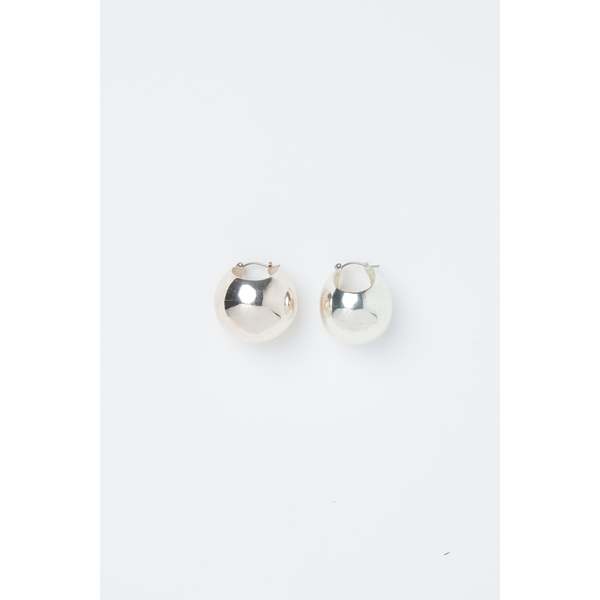 Rachel Comey Large Keel Hoop Earrings - Silver