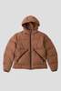 Gramicci Down Puffer Hooded Jacket - Brown - Thumbnail 1