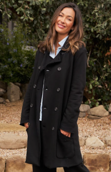 ジャケット・アウター CoiWIRROW / Banboo linen  over coat BEIZIRU Women's Real Raccoon Fur Coat Winter Long Sleeve