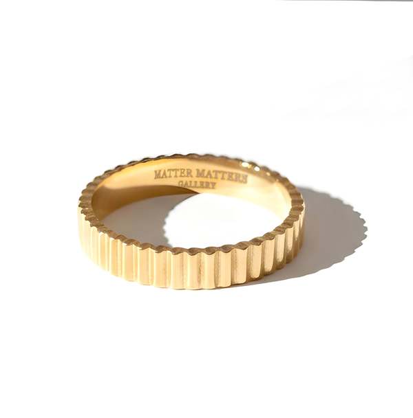 MATTER MATTERS Stairs Ring - Gold