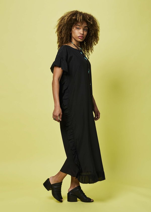 Sibel Saral Mendil Ruffle Dress - black