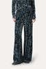 Forte Forte Moiree Print Velvet Pants - Stone - Thumbnail 1