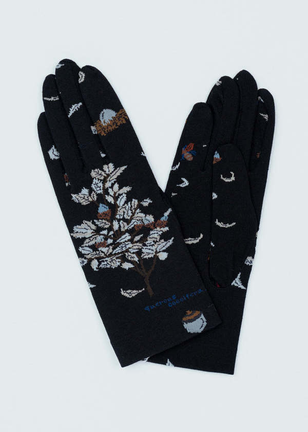 Antipast Acorn Wool Gloves - Black