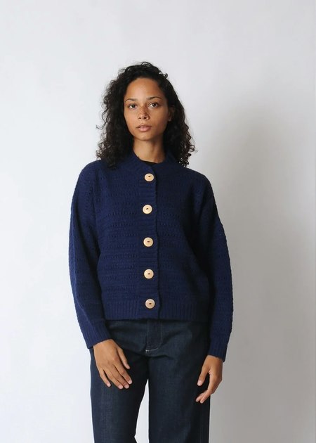 H+ Hannoh Wessel Jacket Vittoria - Blue Stripe Seersucker