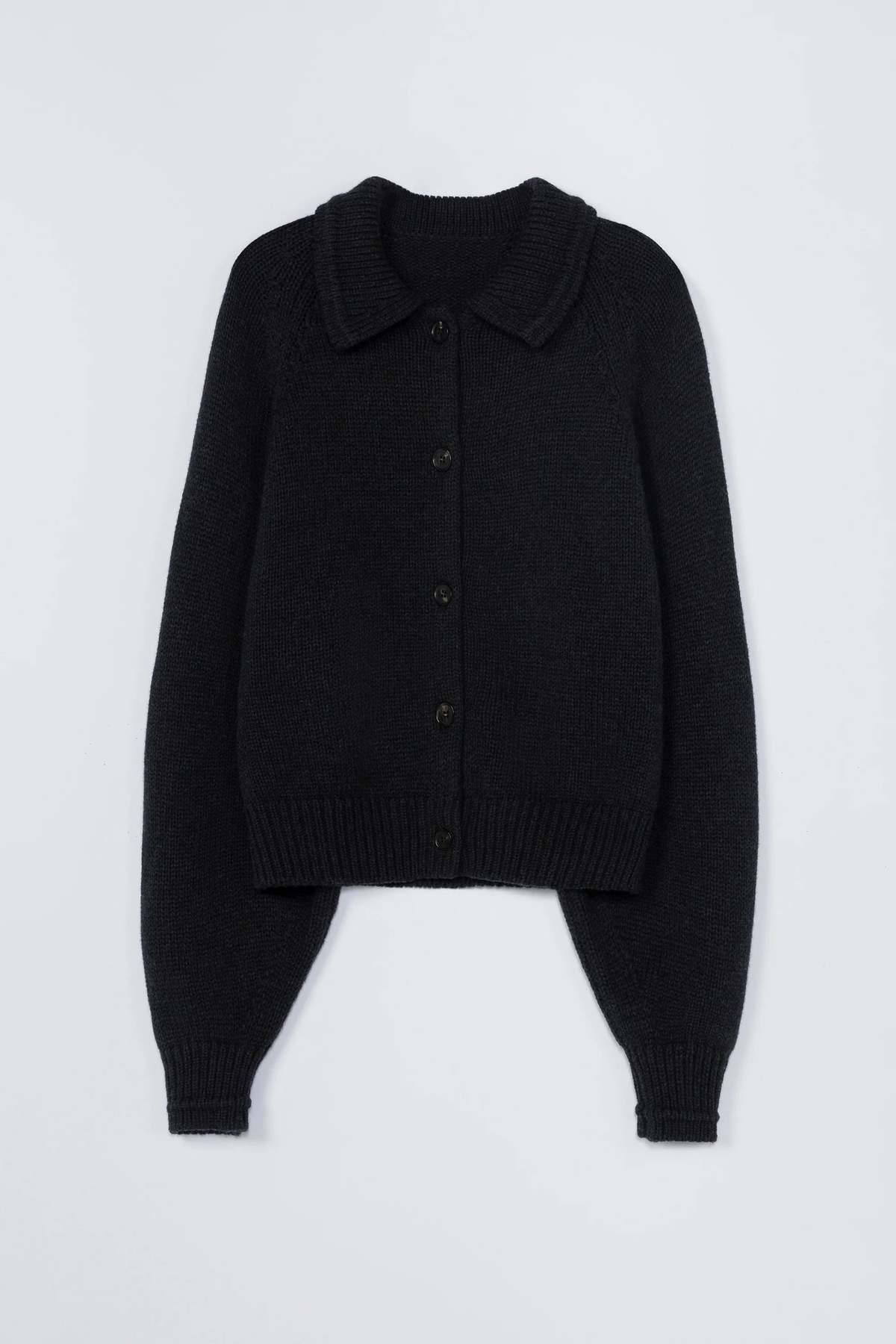 Cordera Merino Wool Collar Cardigan - Image 4 of 4