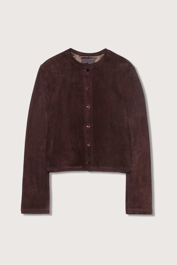 STOULS Astrid Suede Cardigan Jacket Cardigan - Castor