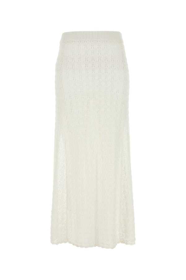Ganni Crochet Skirt - Egret