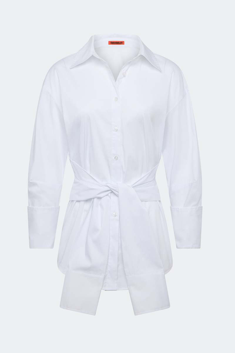 Simon Miller Inna Poplin Top - Macadamia