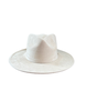 Suede Flat Brim Hat - Thumbnail 1