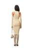 Isa Boulder Argyle Tank Knit Dress - Off White - Thumbnail 3