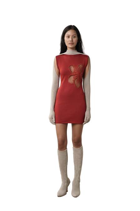 long sleeve crew neck maxi dress Toffee Round Neck Long Sleeve Maxi Dress Small