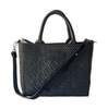 Tin Marin Small Woven Crossbody Bag - All Black - Thumbnail 1