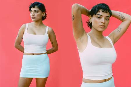 Namesake Jordan Chauncey Grid Mesh Tank - Multicolor | Garmentory