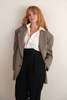 Vintage 80s Hugo Boss Wool Blend Two Button Blazer - Driftwood - Thumbnail 2