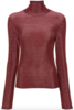 Forte Forte Lurex Jersey Turtleneck T-Shirt - Blush - Thumbnail 1