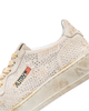 Autry Medalist Low Micro Rhinestones Sneakers - Suede /Strass White - Thumbnail 3