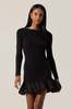 ASTR The Label Carlene Sweater Dress - Black - Thumbnail 3