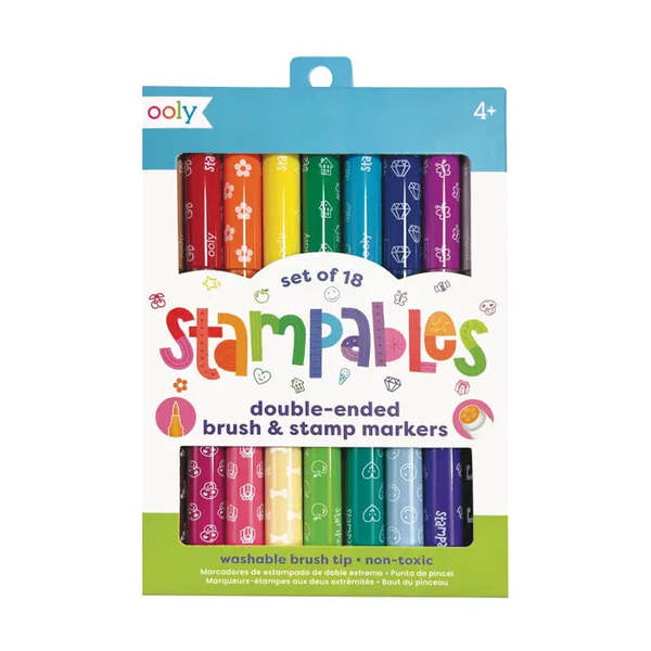 Ooly Stampables Double Ended Stamp & Brush Markers