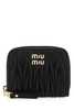 MIU MIU Black Leather Coin Purse - Nero - Thumbnail 1