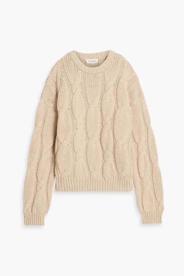 Frame Chunk Cable Knit Sweater