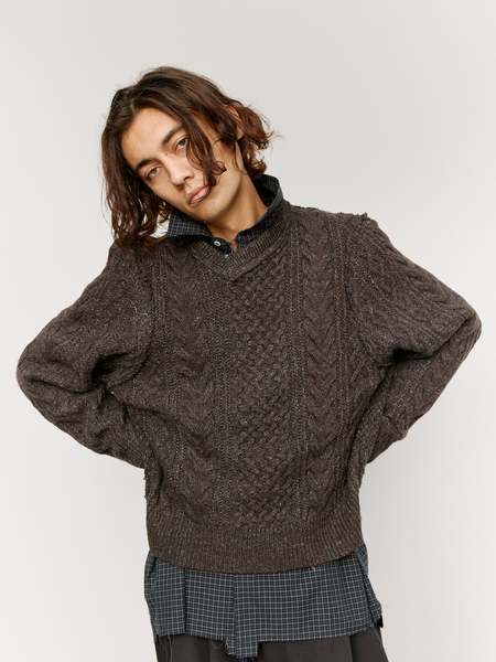 Camiel Fortgens Research Cotton Shirt Sweater | Garmentory