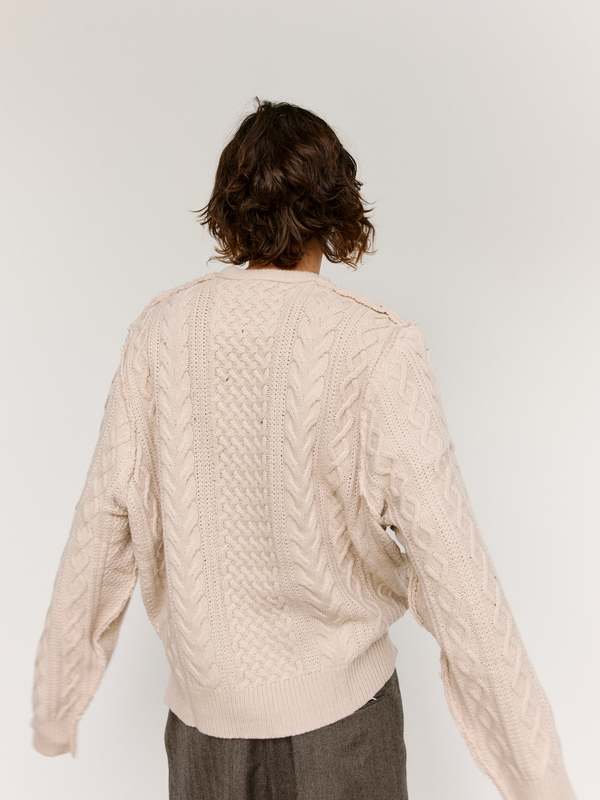 Camiel Fortgens Frankenstein Cable Knit Sweater | Garmentory
