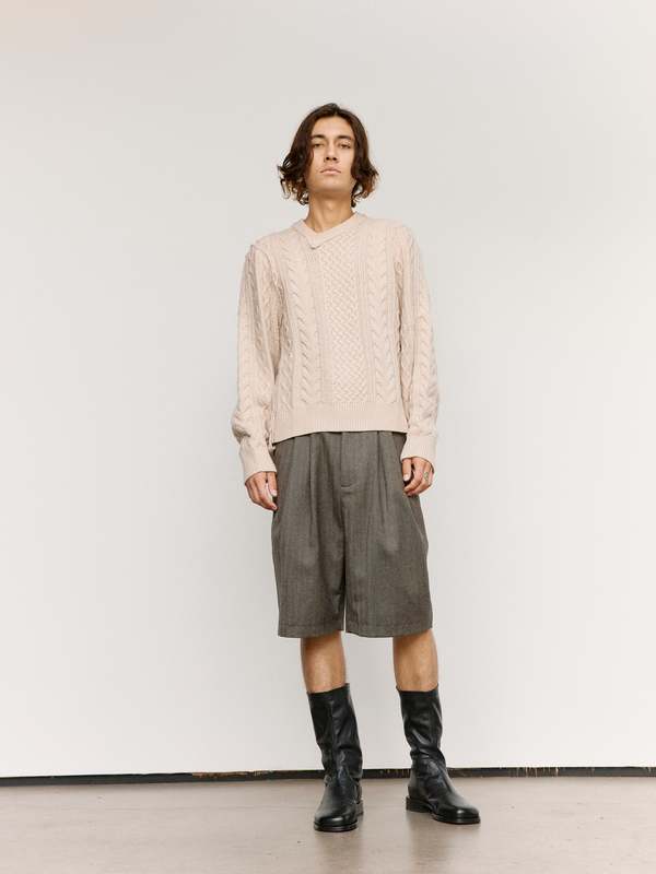 Camiel Fortgens Frankenstein Cable Knit Sweater | Garmentory