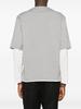 Celine Grey Melange Off White Burgundy Tunic Top - Thumbnail 2